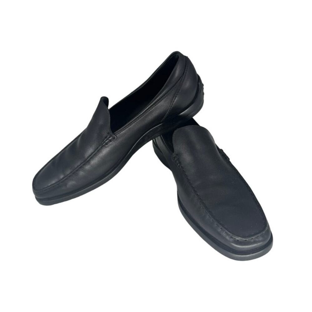 Tod's Black Leather Loafers